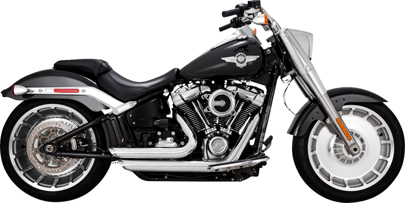 VANCE & HINES Shortshots Staggered Exhaust System - Chrome 17335-22
