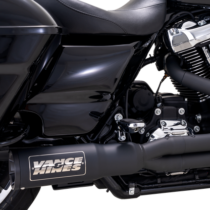 VANCE & HINES 2-into-1 High Output PCX™ Exhaust System - Black - Touring 47321-22