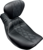 LE PERA Outcast Seat - With Backrest - GT2 Inlay - FLH/FLT '23-'25 LV-987BRGT2