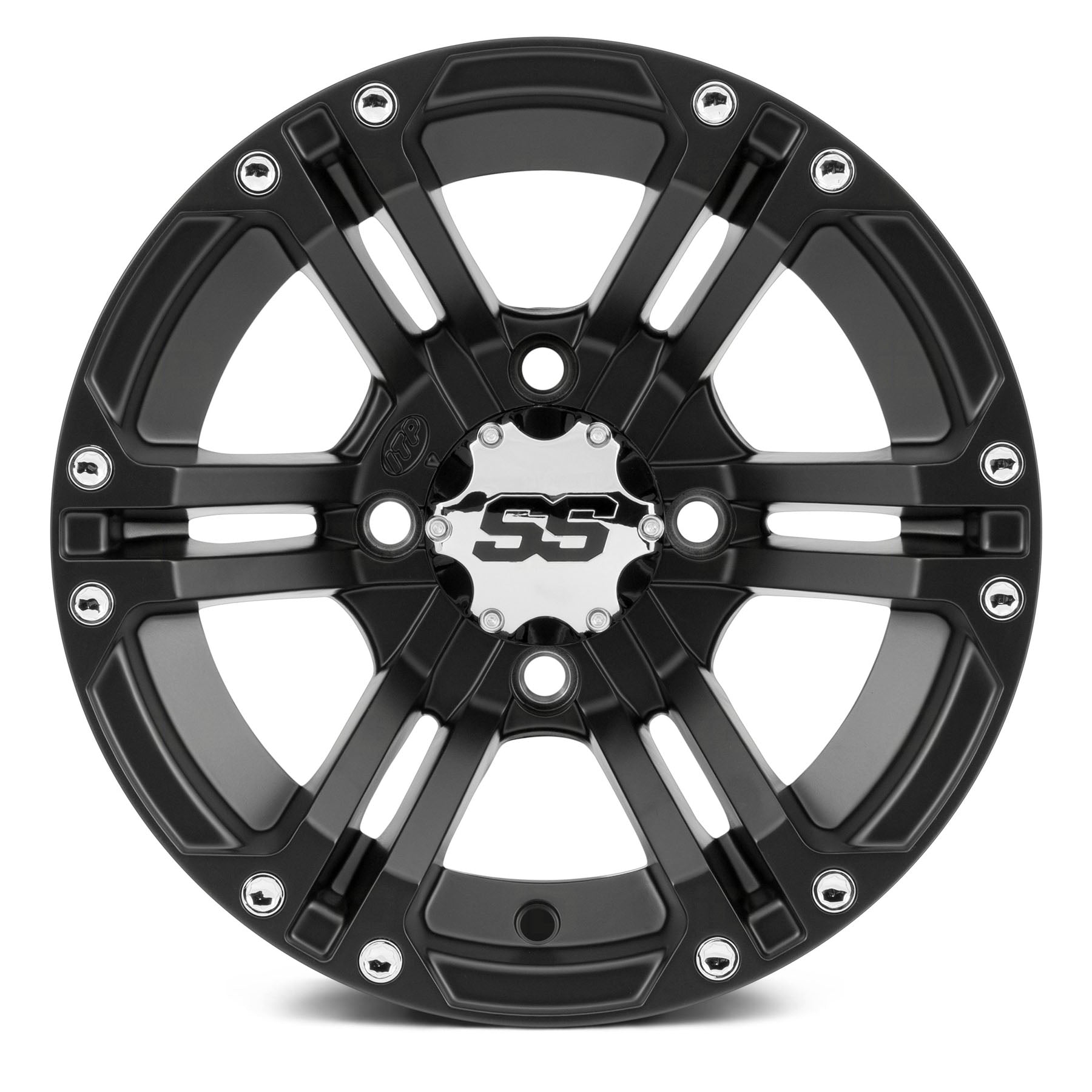 ITP SS Alloy SS212 14x8 Black Wheel - Part Number 1422235536B