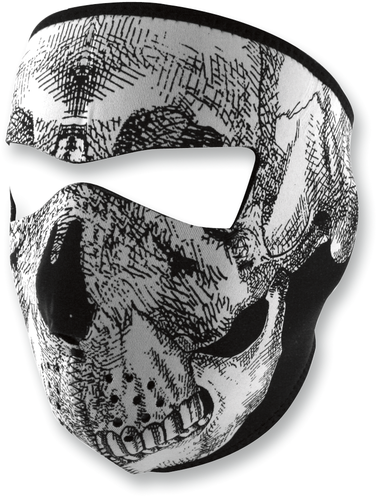 ZAN HEADGEAR Full-Face Mask – Skull Face (Part Number: WNFM002)
