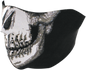 ZAN HEADGEAR Skull Face Half Mask WNFM002H – Water-Resistant Neoprene Face Cover for Cold Weather and Outdoor Activities