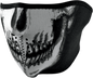 ZAN HEADGEAR Skull Face Glow In The Dark Half Mask WNFM002HG
