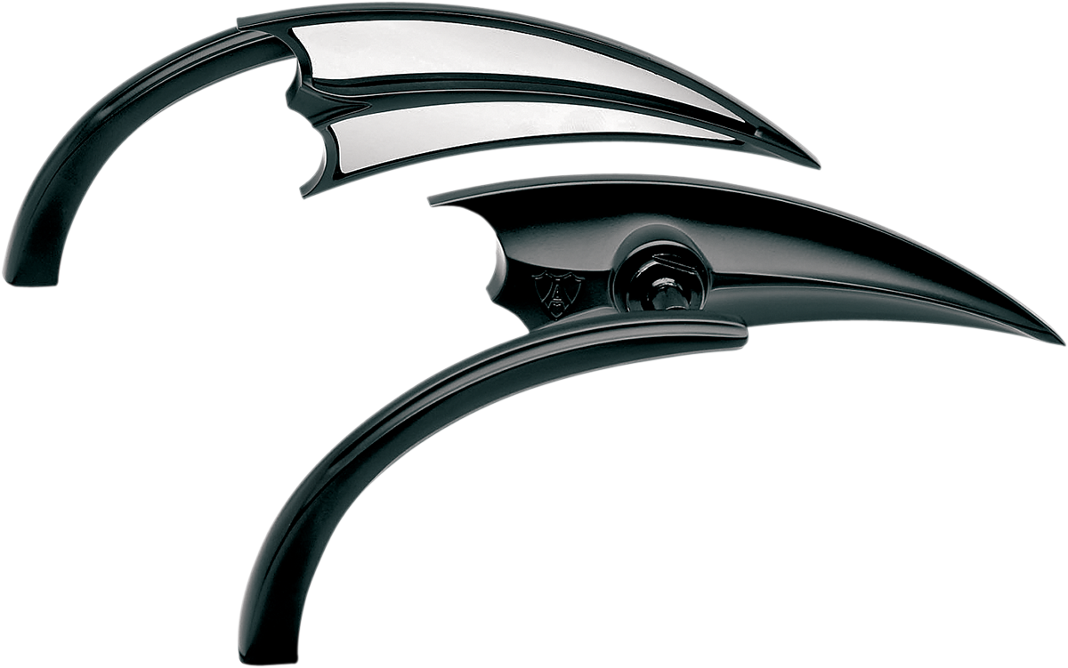 ARLEN NESS Mirror - Micro - Scoop - Side View - Triangle - Black - Right 13-029
