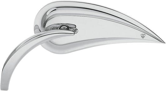 ARLEN NESS Mirror - Rad III - Side View - Teardrop - Chrome - Left 13-090