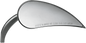 ARLEN NESS Mirror - Rad III - Side View - Teardrop - Black - Right 13-093