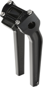 THRASHIN SUPPLY CO. Handlebar Risers - Pull Back - 9-1/2" - Gauge Cutout - Black TSC-9500-1