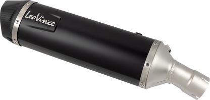 LEOVINCE Slip-On Muffler - Black Stainless Steel 14449EBU