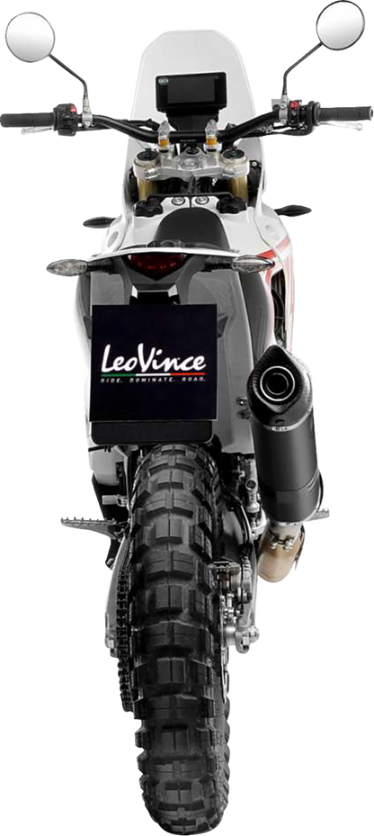 LEOVINCE Slip-On Muffler - Black Stainless Steel 14449EBU