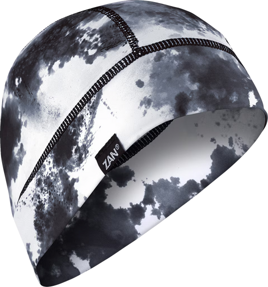 ZAN HEADGEAR Arctech® Helmet Liner - Black and White Tie Dye, Part No. WHCL153