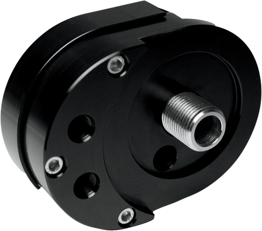 FEULING PARTS Offset Oil Filter Mount - Black 2022