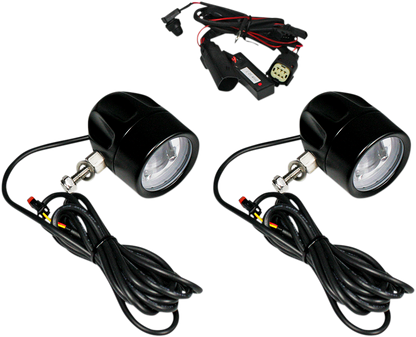 CUSTOM DYNAMICS Fog Light - Black - Clear Lens PB-FOG-BCM-B