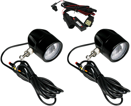 CUSTOM DYNAMICS Fog Light - Black - Clear Lens PB-FOG-BCM-B