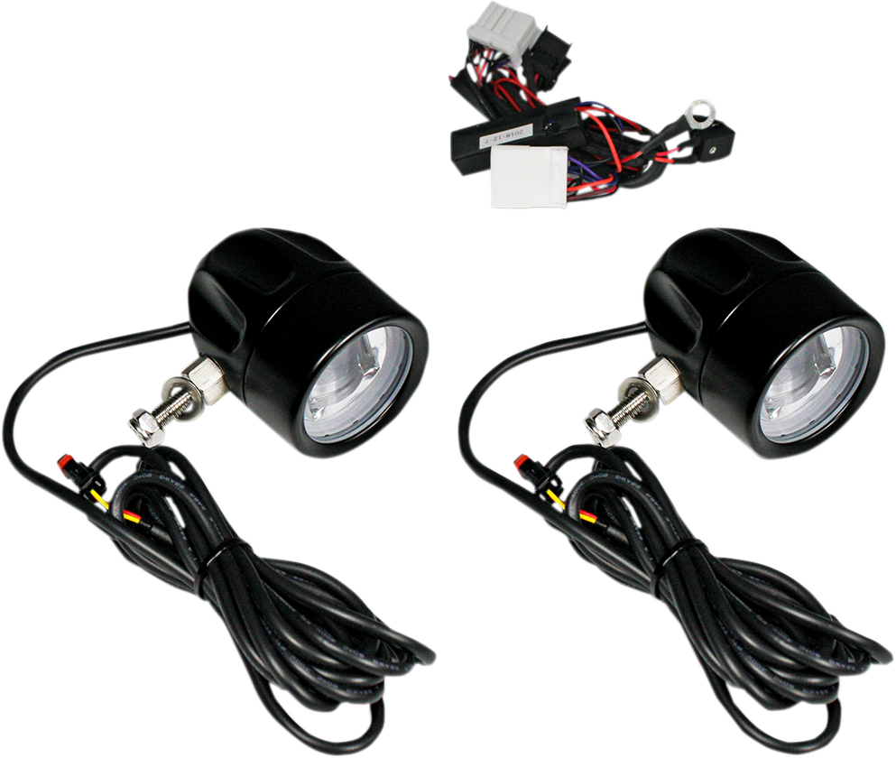 CUSTOM DYNAMICS Fog Light - Black - Clear Lens PB-FOG-HD-B