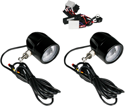 CUSTOM DYNAMICS Fog Light - Black - Clear Lens PB-FOG-HD-B