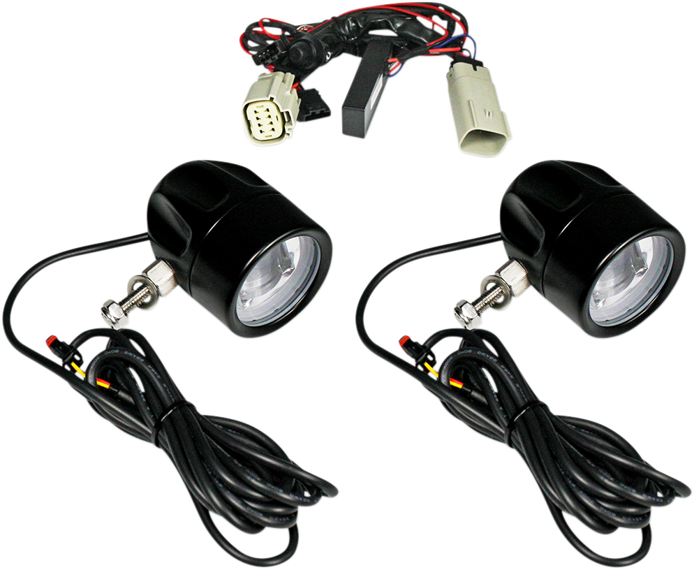 CUSTOM DYNAMICS Fog Light - Black - Clear Lens PB-FOG-TKE-B