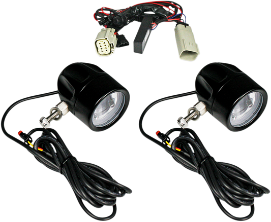CUSTOM DYNAMICS Fog Light - Black - Clear Lens PB-FOG-TKE-B