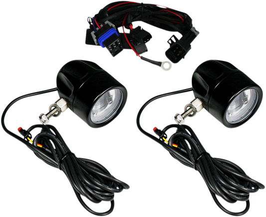 CUSTOM DYNAMICS LED Fog Light - Indian - Black PB-FOG-IND-B