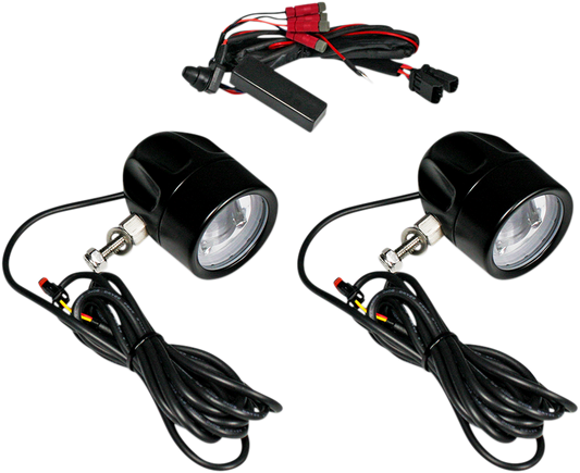 CUSTOM DYNAMICS Fog Light - Black - Clear Lens - Universal PB-FOG-UNV-B