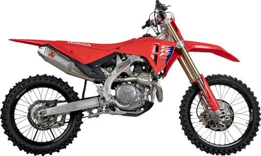 AKRAPOVIC Evolution Line Exhaust System - Titanium - CRF450R/CRF450RX S-H4E1-FDHLT