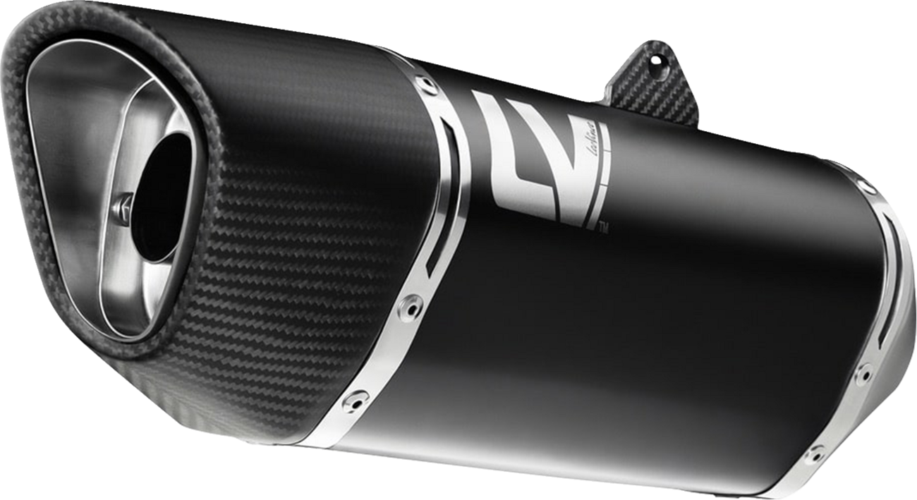 LEOVINCE LV-14 R Exhaust System - 3-into-1 - Black - Street Triple 766 R/RS 15608BU