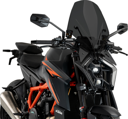 PUIG HI-TECH PARTS New Generation Windscreen - Dark Smoke - 1390 Super Duke 21907F
