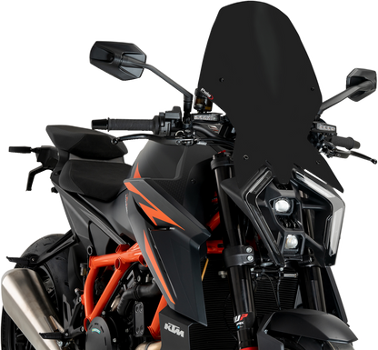 PUIG HI-TECH PARTS New Generation Windscreen - Black - 1390 Super Duke 21907J