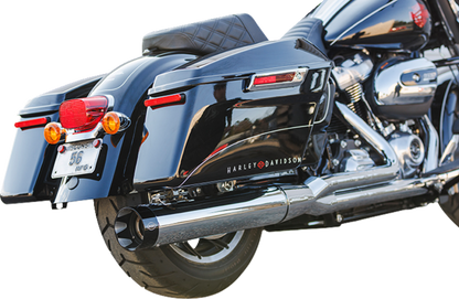 S&S CYCLE 2-into-1 Sidewinder Exhaust System - 50-State - Chrome - M8 Touring 550-0758