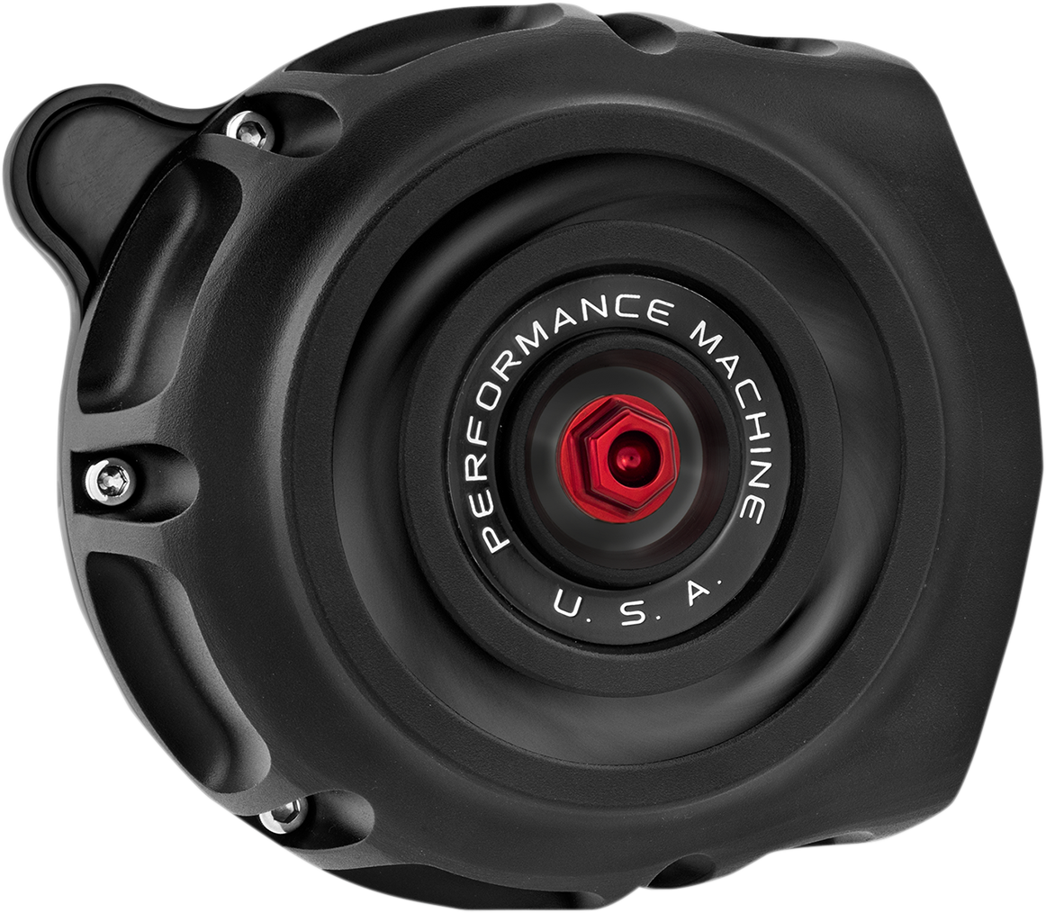 PERFORMANCE MACHINE (PM) Vintage Air Cleaner - Black Ops™ 0206-2131-SMB