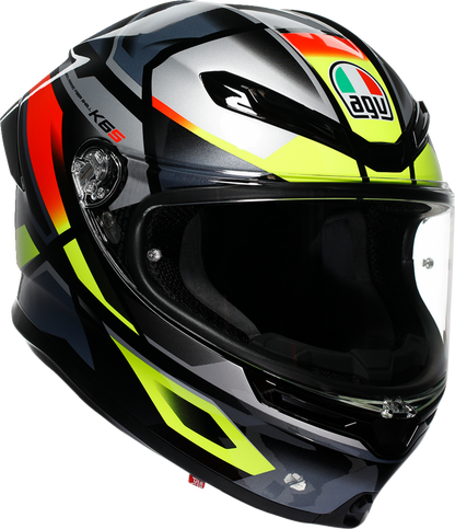 AGV K6 S Helmet - Erazer - Black/Red/Yellow Fluo - 2XL 2118395002-026-XXL