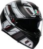 AGV K3 Helmet - Rivia - Matte Black/White - 2XL 2118381004-019-XXL
