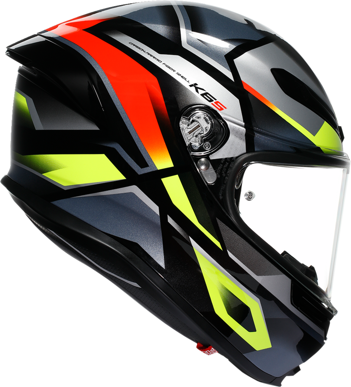 AGV K6 S Helmet - Erazer - Black/Red/Yellow Fluo - XL 2118395002-026-XL
