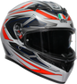 AGV K3 Helmet - Space - Matte White/Red Fluo - Small 2118381004-020-S