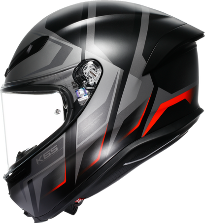 AGV K6 S Helmet - Karve - Matte Black/Gray/Red - 2XL 2118395002-024-XXL