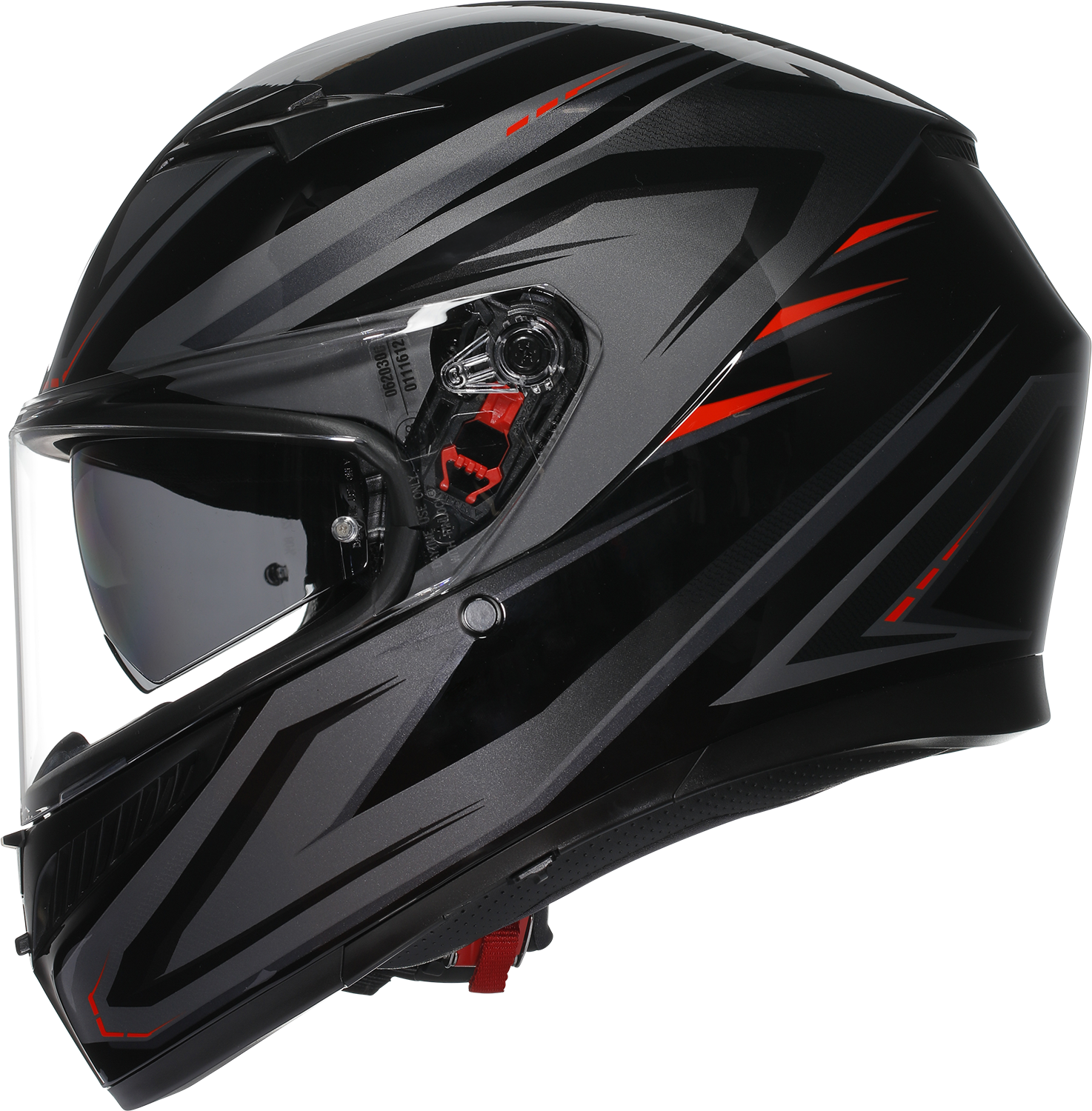 AGV K3 Helmet - Syth - Black/Red - 2XL 2118381004-021-XXL