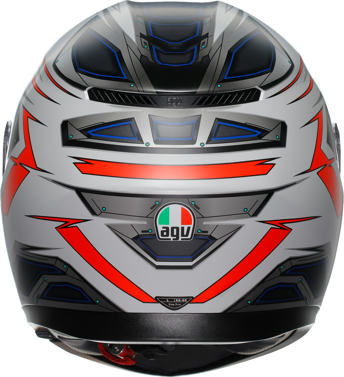AGV K3 Helmet - Space - Matte White/Red Fluo - 2XL 2118381004-020-XXL