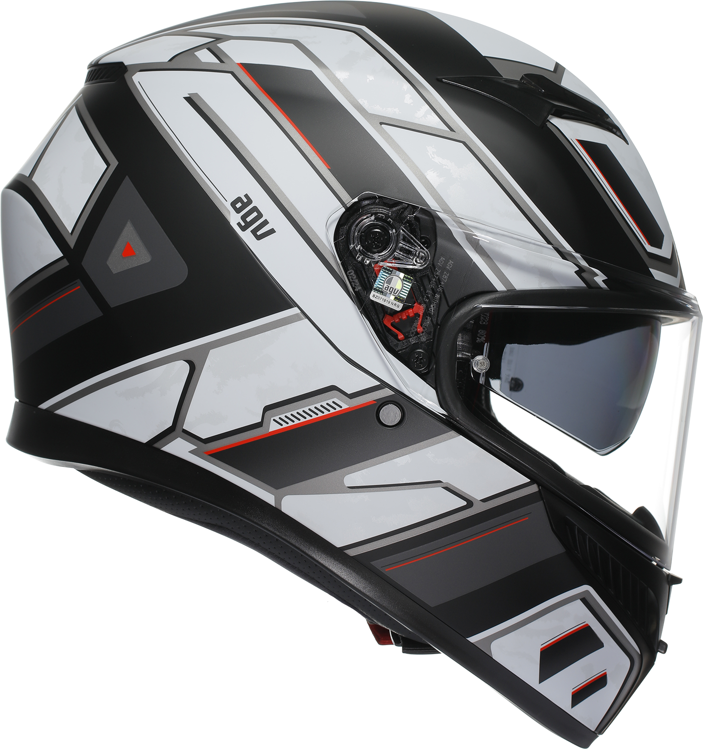 AGV K3 Helmet - Rivia - Matte Black/White - 2XL 2118381004-019-XXL