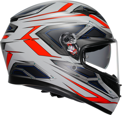 AGV K3 Helmet - Space - Matte White/Red Fluo - XL 2118381004-020-XL