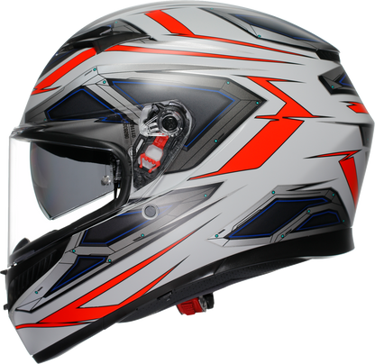 AGV K3 Helmet - Space - Matte White/Red Fluo - 2XL 2118381004-020-XXL