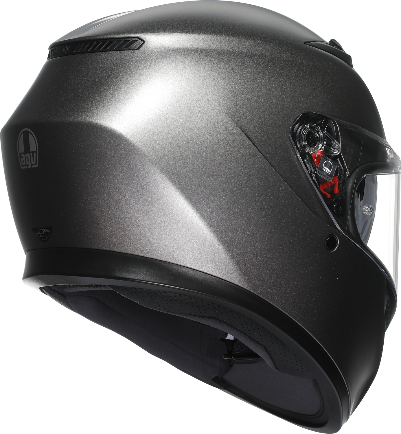 AGV K3 Helmet - Mono - Matte Luna Gray - Small 2118381004-023-S