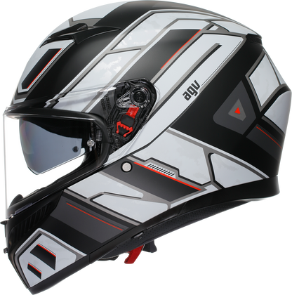 AGV K3 Helmet - Rivia - Matte Black/White - Small 2118381004-019-S