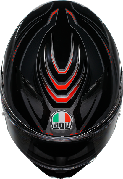 AGV K3 Helmet - Syth - Black/Red - 2XL 2118381004-021-XXL