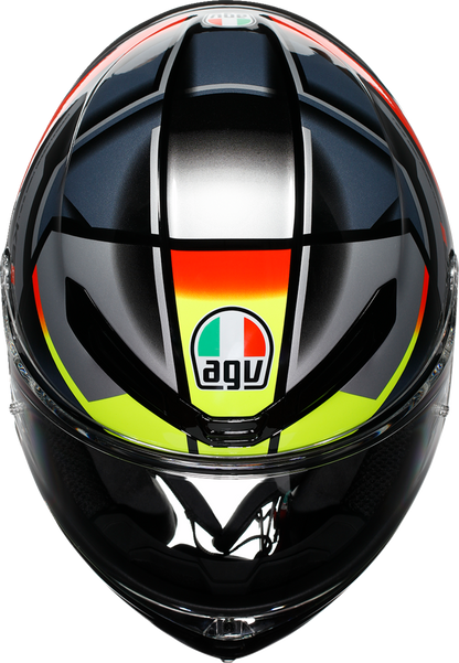 AGV K6 S Helmet - Erazer - Black/Red/Yellow Fluo - XL 2118395002-026-XL