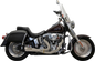 BASSANI XHAUST 2-into-1 Ripper Exhaust System - Short - Black - Twin Cam Softails 1S6B