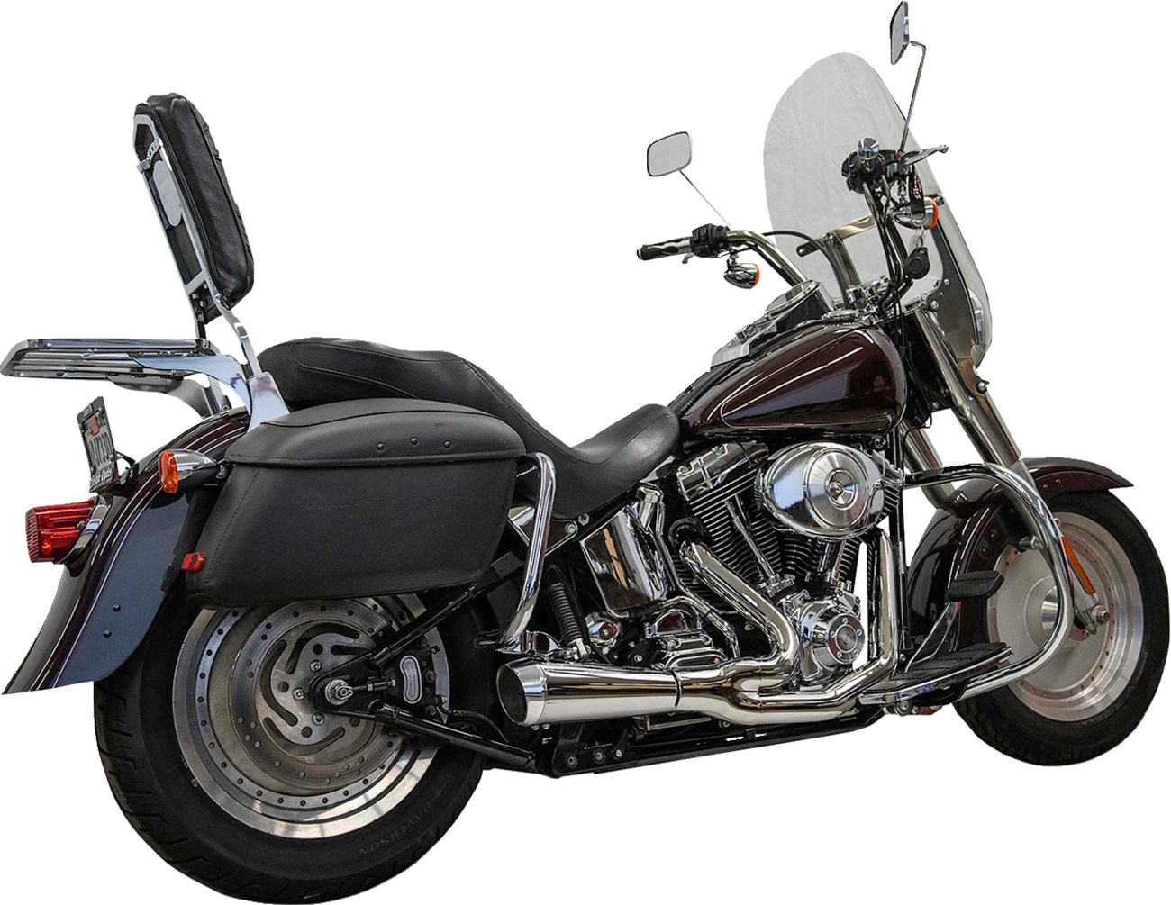 BASSANI XHAUST 2-into-1 Ripper Exhaust System - Short - Chrome - Twin Cam Softails 1S6C