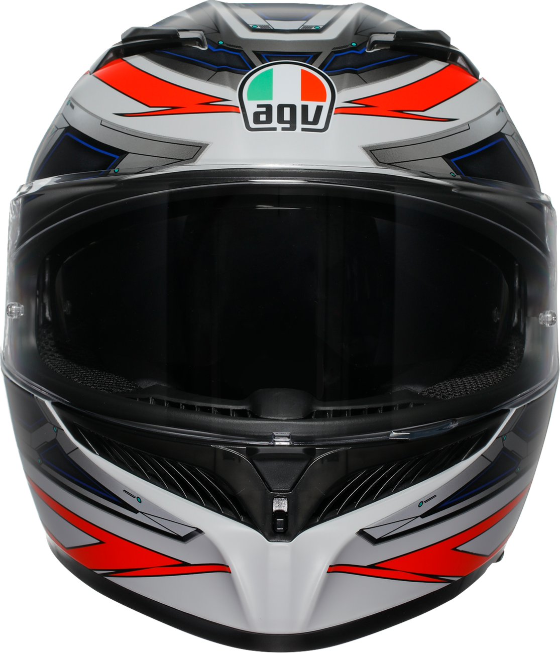 AGV K3 Helmet - Space - Matte White/Red Fluo - XL 2118381004-020-XL