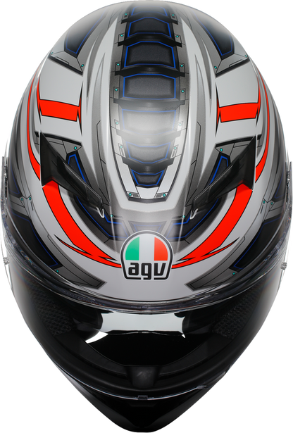 AGV K3 Helmet - Space - Matte White/Red Fluo - Small 2118381004-020-S