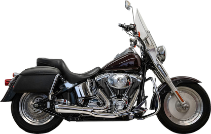 BASSANI XHAUST 2-into-1 Ripper Exhaust System - Short - Chrome - Twin Cam Softails 1S6C
