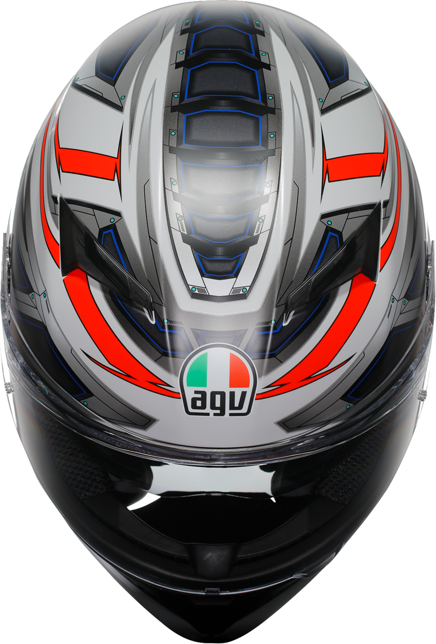 AGV K3 Helmet - Space - Matte White/Red Fluo - XL 2118381004-020-XL