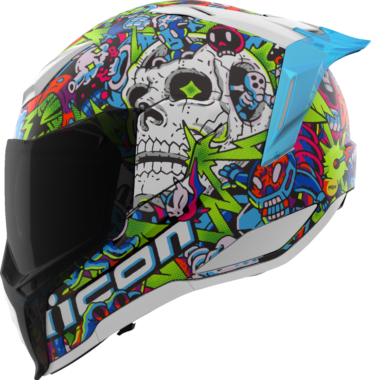 ICON Ultraflite Helmet - Doodle 3 - MIPS® - Blue - Large 0101-18064